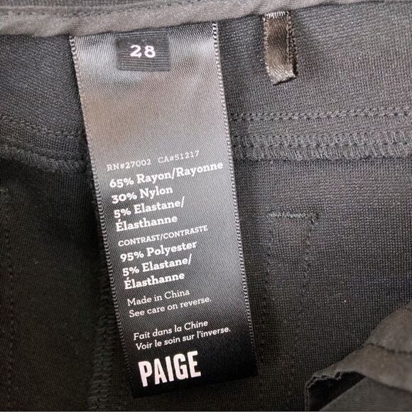 Paige Emily Ponte Pants in Black Sequins Size 28 - Picture 7 of 8